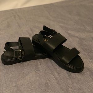 SHEIN Open Toe Slingback Platform Sandals NWOT